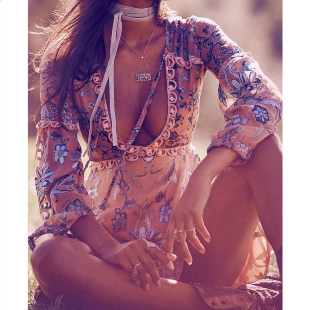 For Love and Lemons Saffron Mini Dress